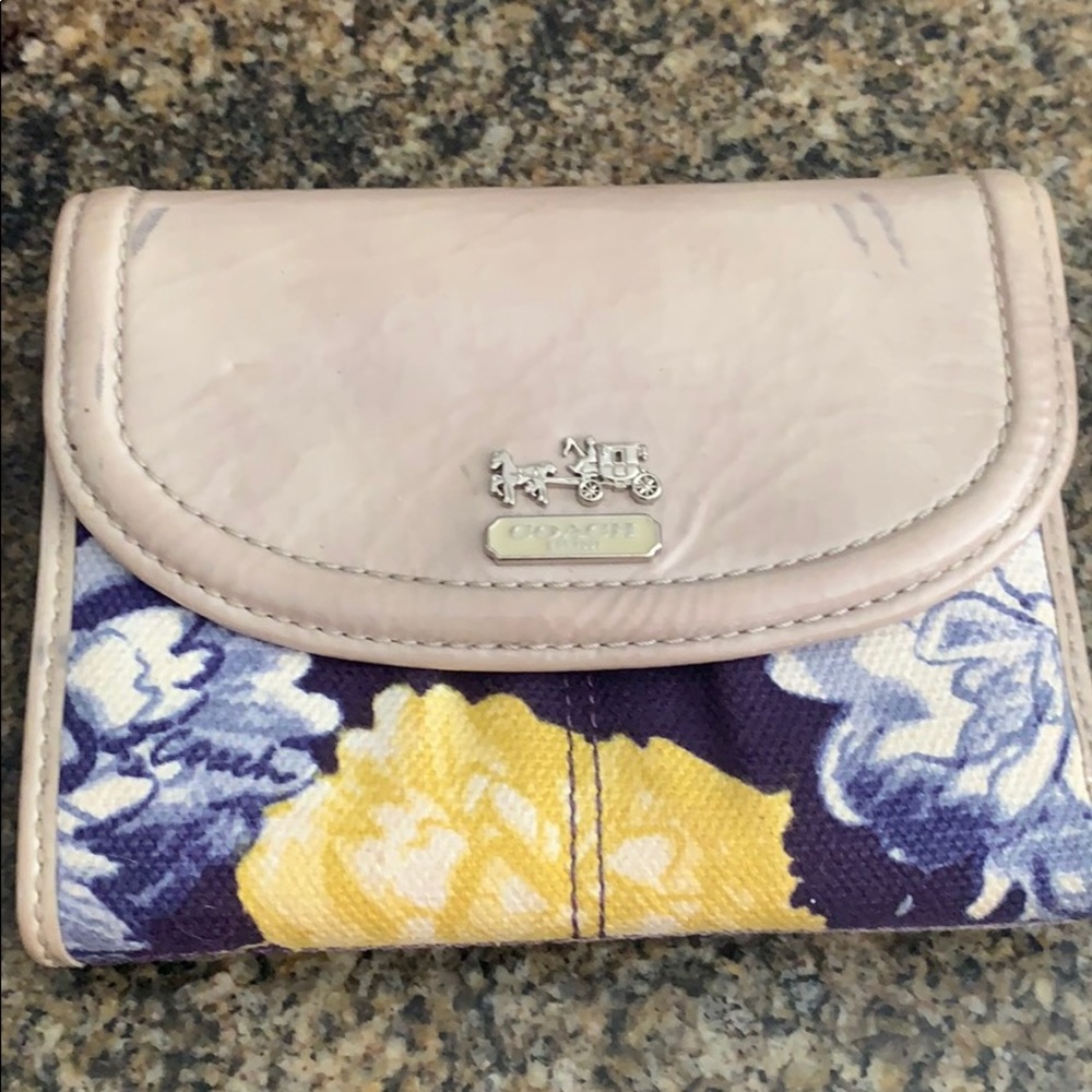 Floral coach wallet